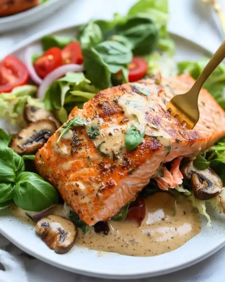 Skillet Creamy Tuscan Salmon Recipe