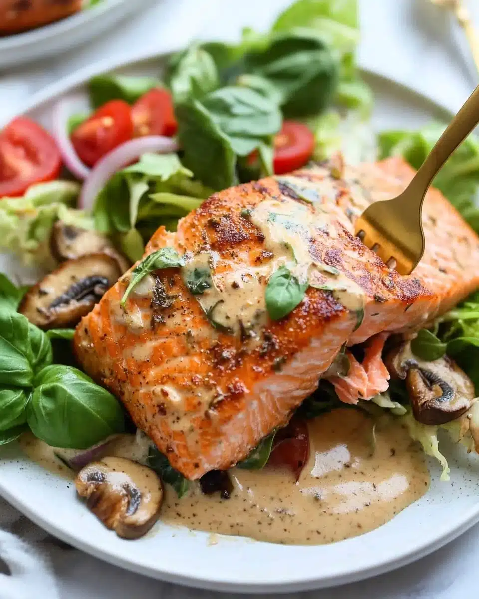 Skillet Creamy Tuscan Salmon Recipe