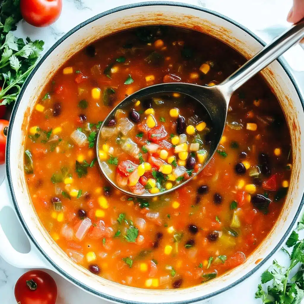 Black Bean Lentil Taco Soup Recipe - Recipe Image