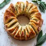 Pull-Apart Garlic Butter Bread Wreath Recipe