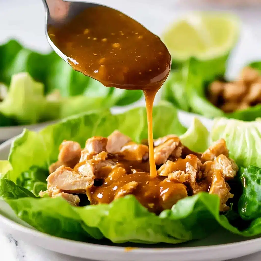 Thai Peanut Chicken Lettuce Wraps Recipe - Recipe Image