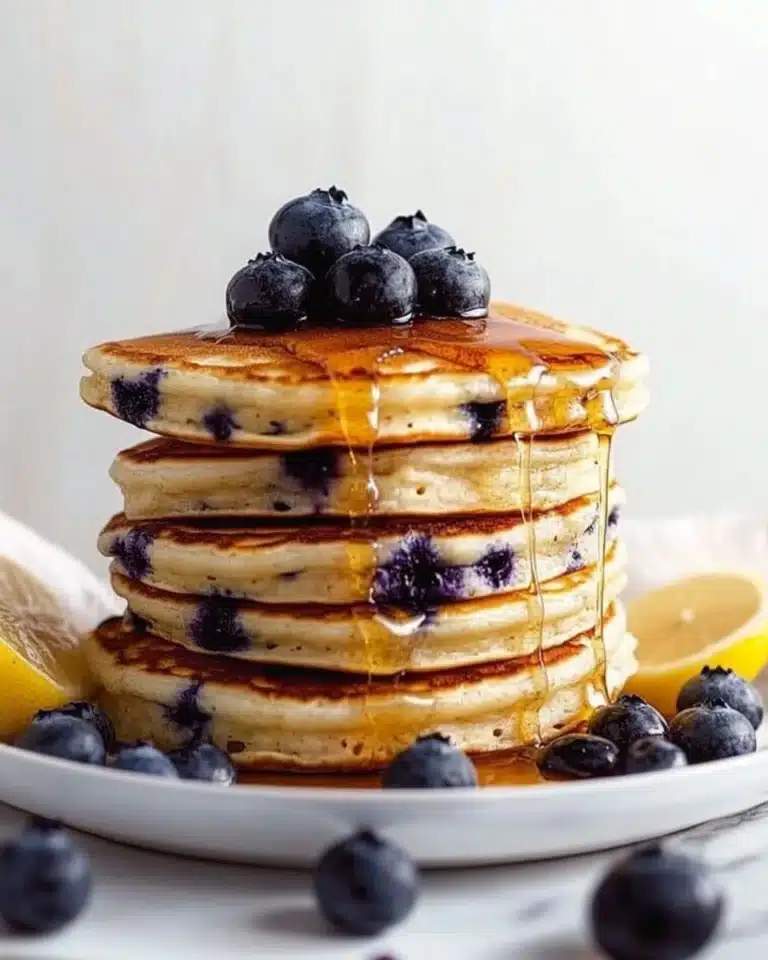 Blueberry Lemon Ricotta Pancakes Recipe