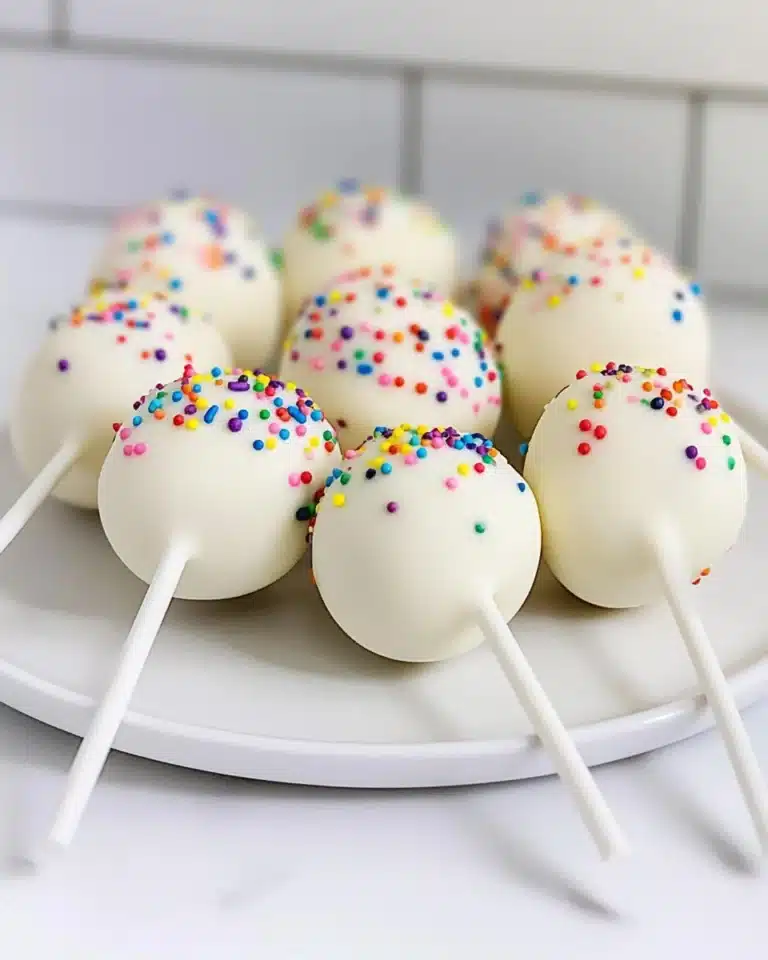 3 Ingredient Funfetti Cake Pops Recipe