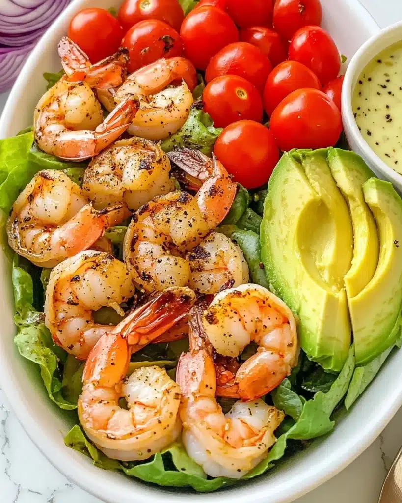 Shrimp Avocado Salad with Honey Lime Dressing Recipe