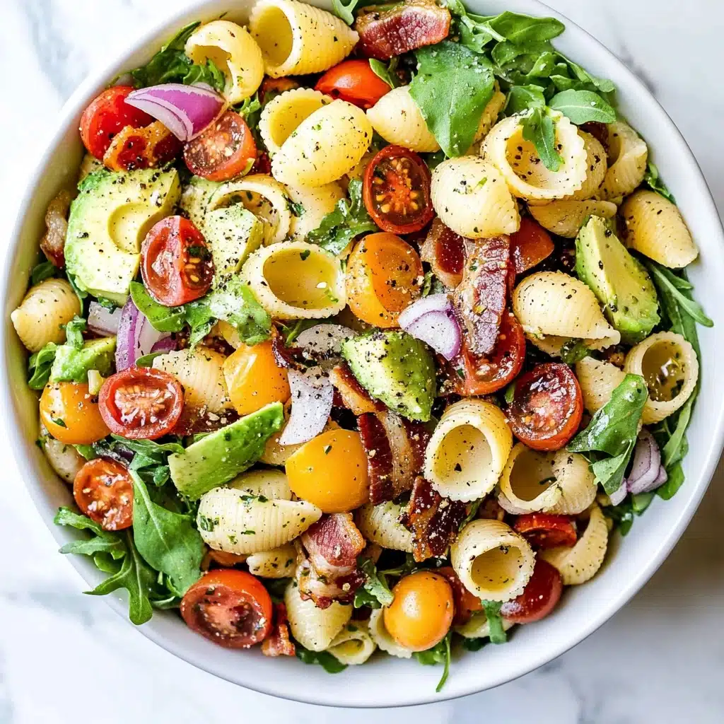 BLT Pasta Salad with Avocado Recipe - Recipe Image