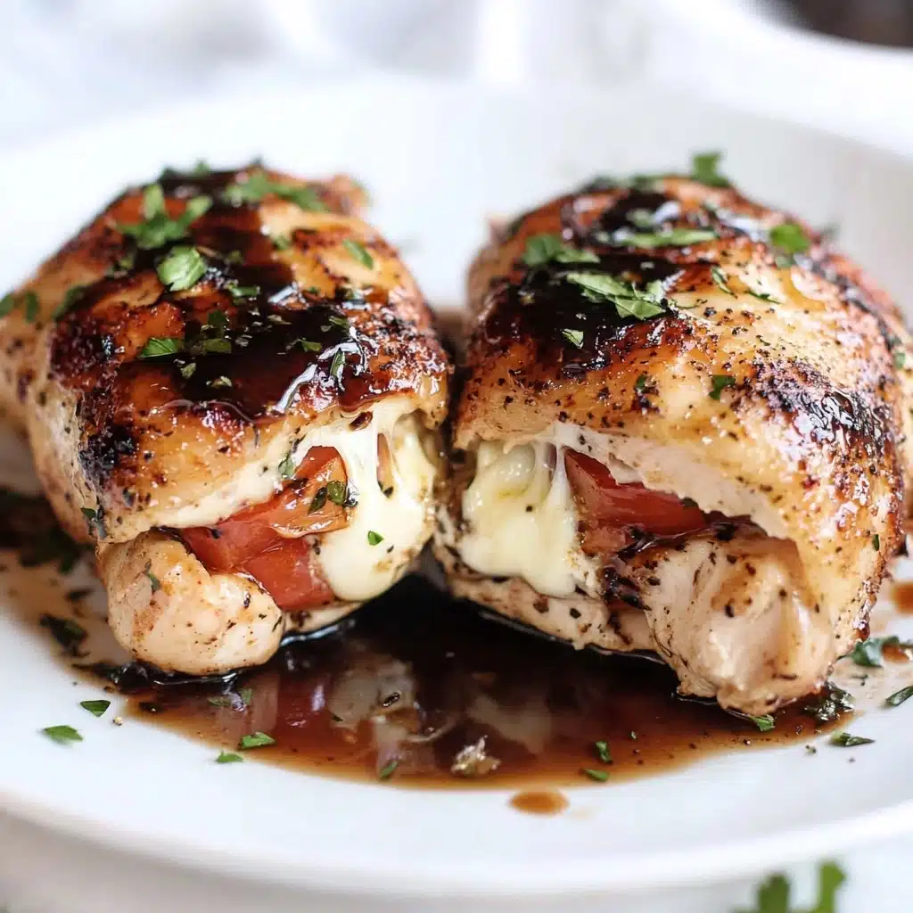 Caprese Stuffed Chicken with Balsamic Recipe - Recipe Image