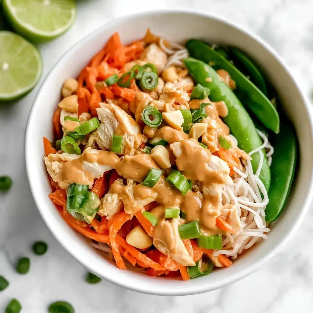 Healthy Slow Cooker Thai Peanut Chicken Recipe - Recipe Image