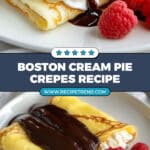 Boston Cream Pie Crepes Recipe