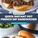 Instant Pot French Dip Sandwiches Recipe