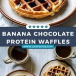 Banana Chocolate Chip Protein Waffles Recipe