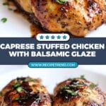 Caprese Stuffed Chicken with Balsamic Recipe