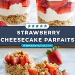 No Bake Strawberry Cheesecake Parfaits Recipe