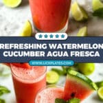 Watermelon Cucumber Agua Fresca Recipe
