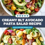 BLT Pasta Salad with Avocado Recipe