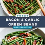 20-Minute Green Beans with Bacon and Garlic Recipe