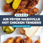 Nashville Style Hot Chicken Tenders (Air Fryer Recipe) Recipe