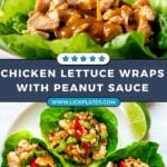 Thai Peanut Chicken Lettuce Wraps Recipe