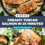 Skillet Creamy Tuscan Salmon Recipe