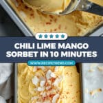 Chili Lime Mango Sorbet Recipe