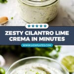 Cilantro Lime Crema Recipe
