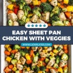 Sheet Pan Chicken and Rainbow Vegetables Recipe