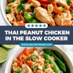 Healthy Slow Cooker Thai Peanut Chicken Recipe
