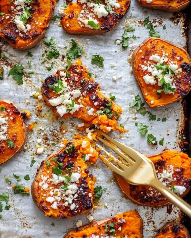 Smashed Chili Sweet Potatoes Recipe