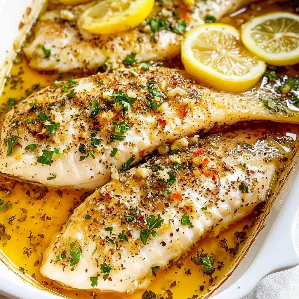 GARLIC BUTTER OVEN BAKED TILAPIA Recipe - Recipe Image