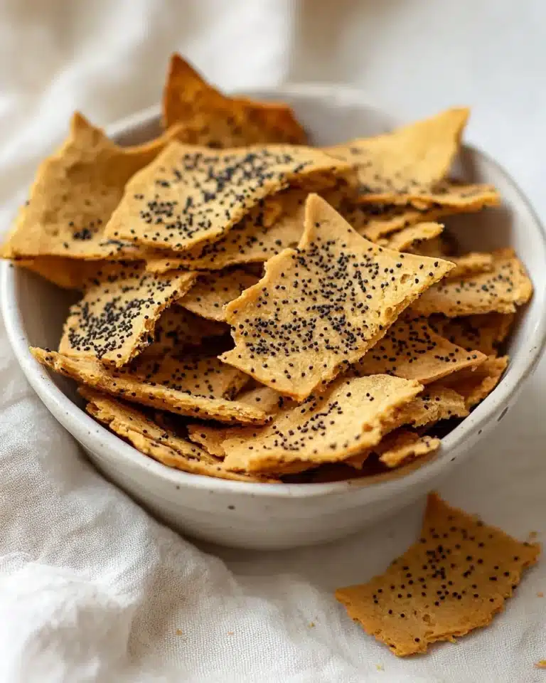 Crispy Chickpea Flour Crackers Recipe