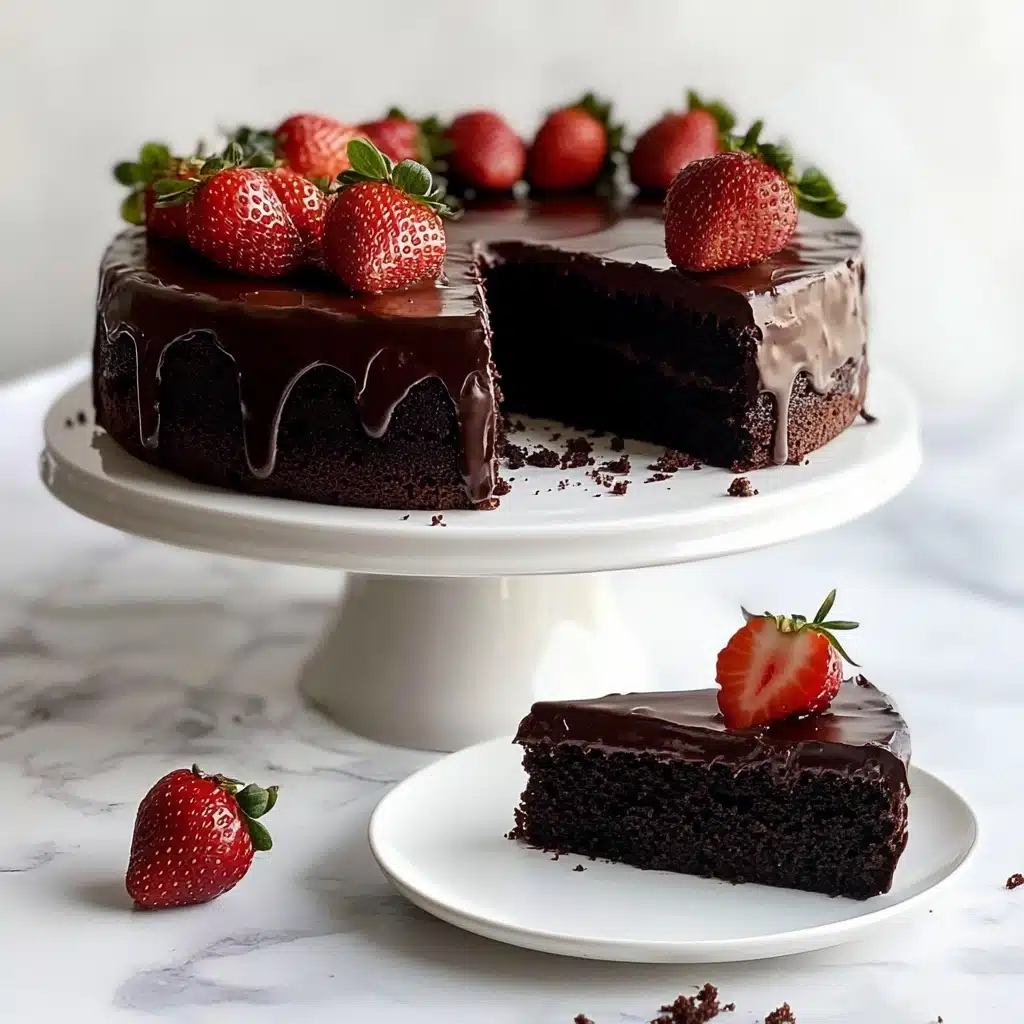 Vegan Flourless Chocolate Cake Recipe - Recipe Image