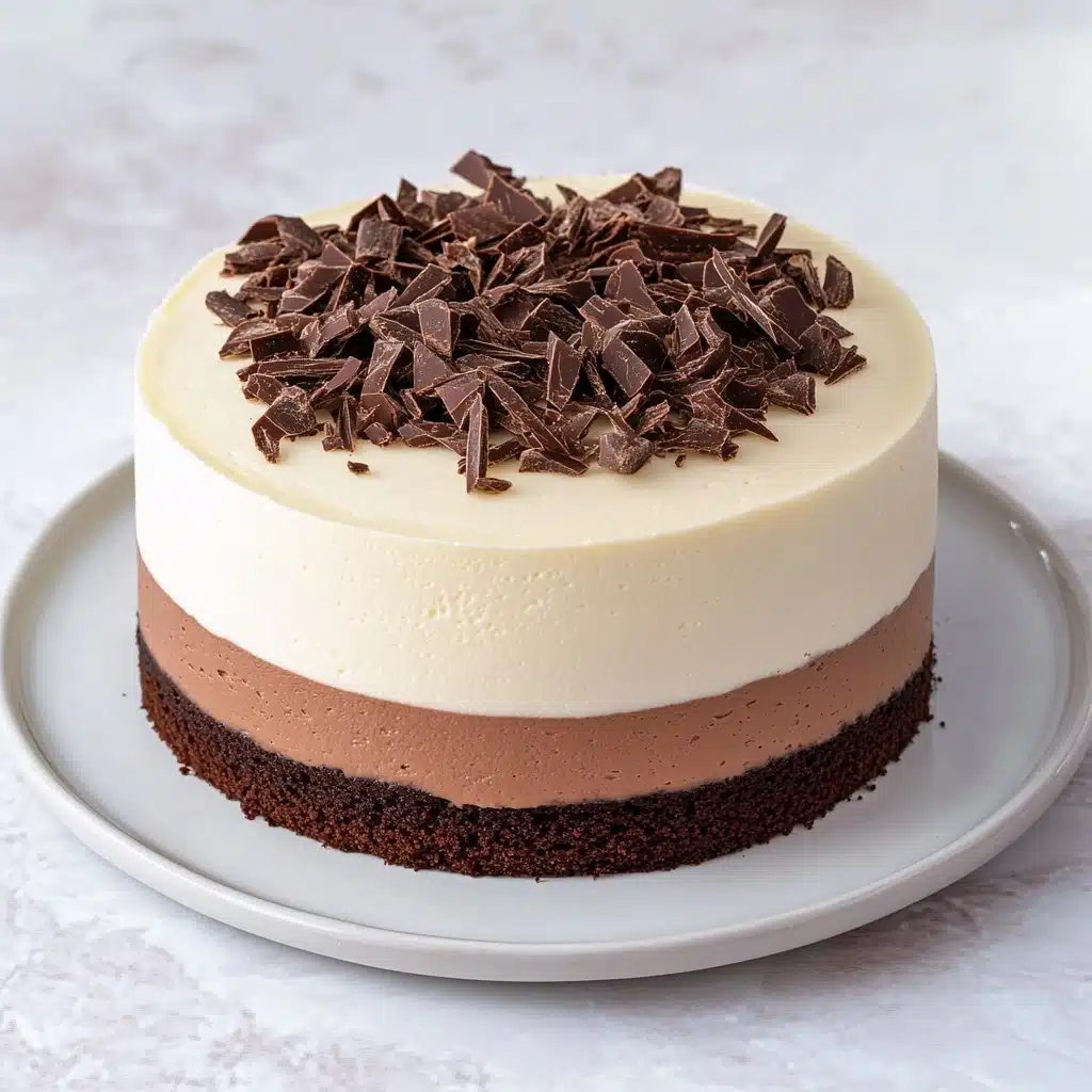 Triple Chocolate Mousse Cake Recipe - Recipe Image