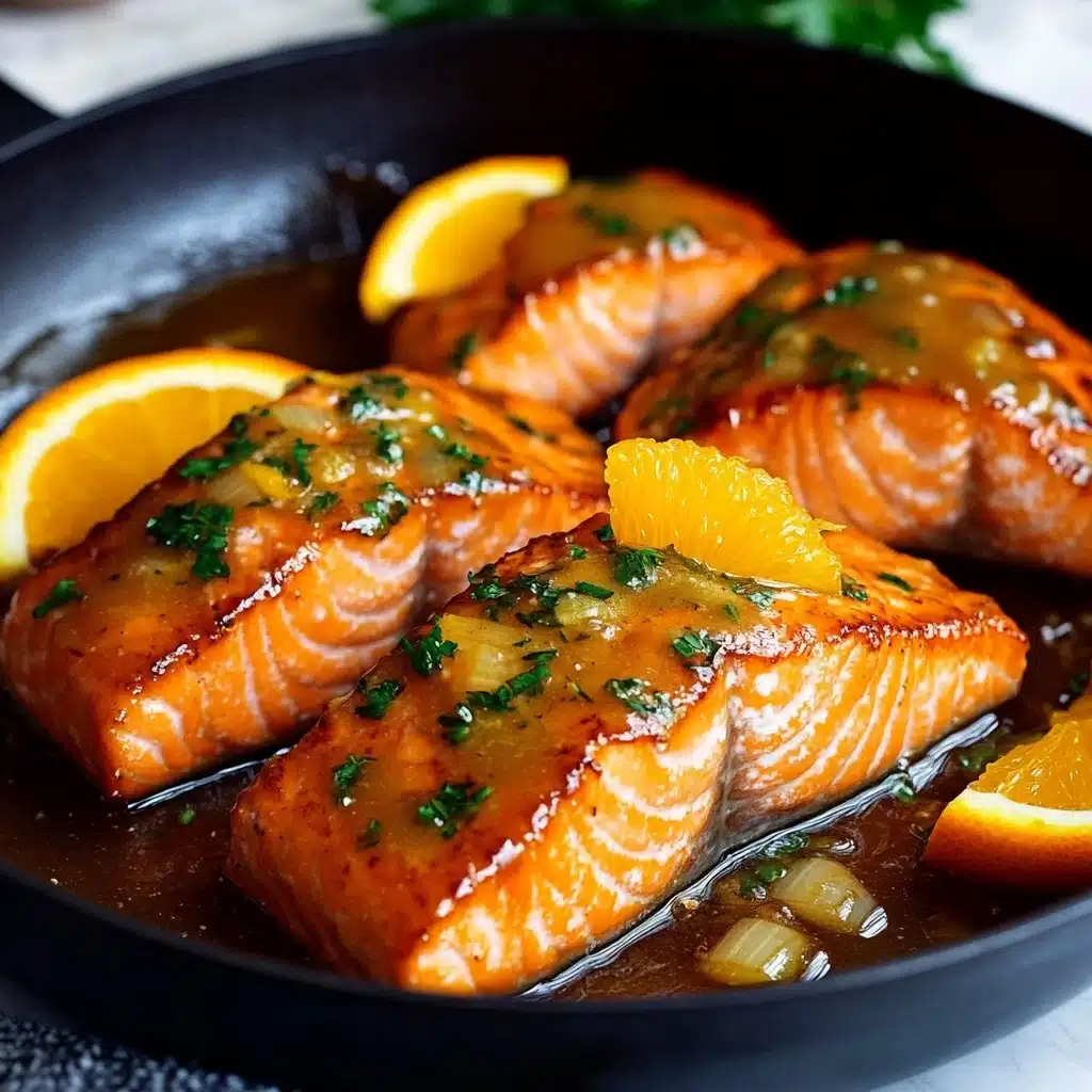 Crispy Orange Glazed Salmon Recipe - Recipe Image