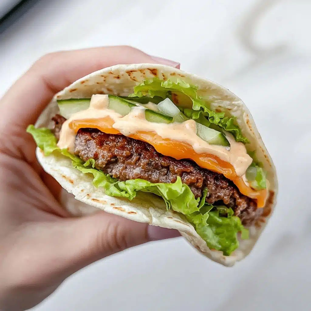 Smash Burger Tacos Recipe - Recipe Image