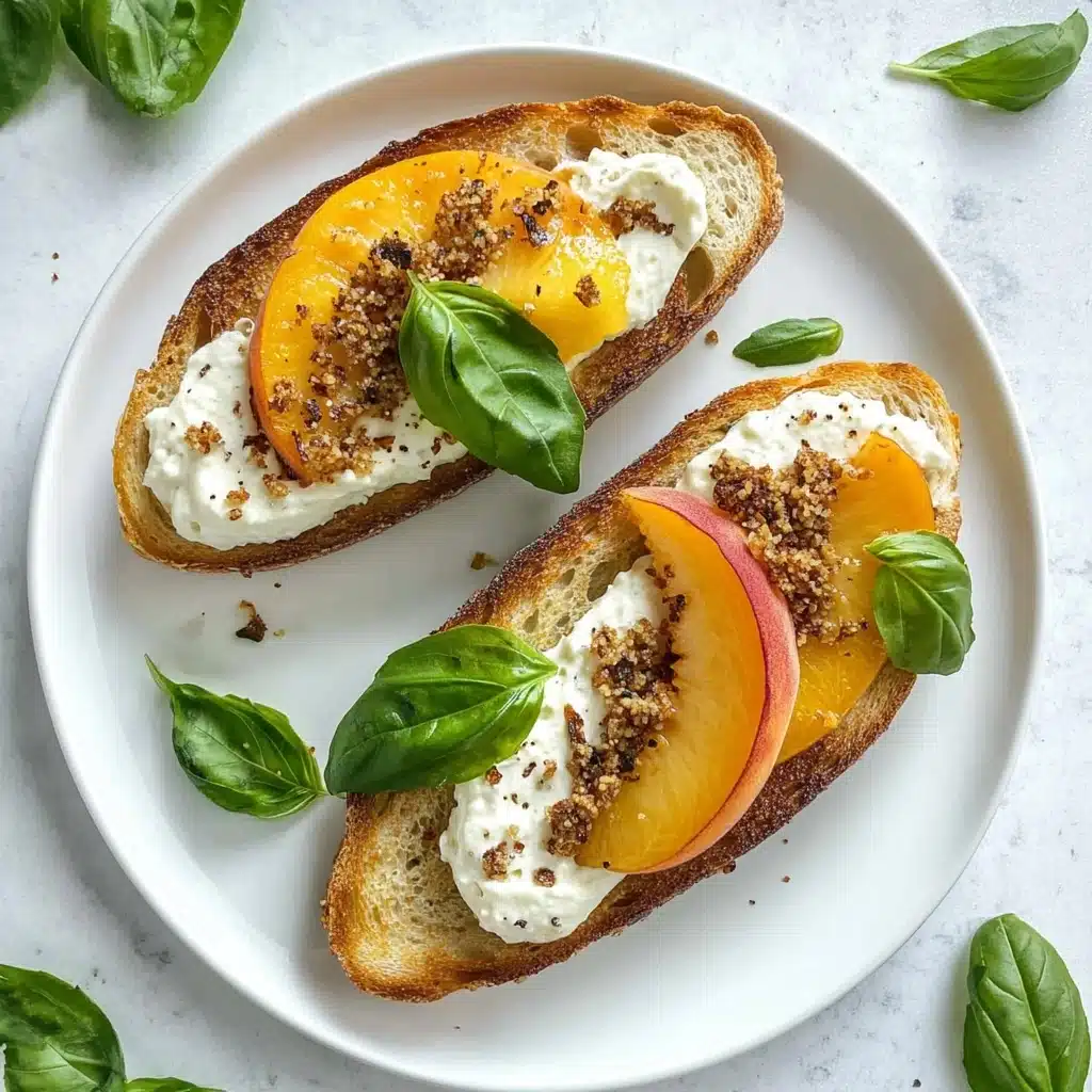Grilled Peach Crostini Recipe - Recipe Image