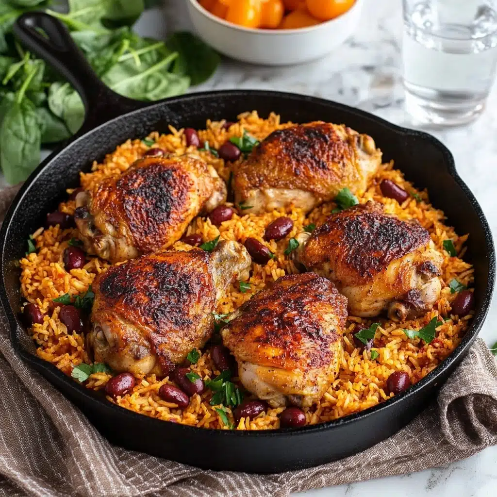 One Pot Caribbean Jerk Chicken & Rice Recipe - Recipe Image