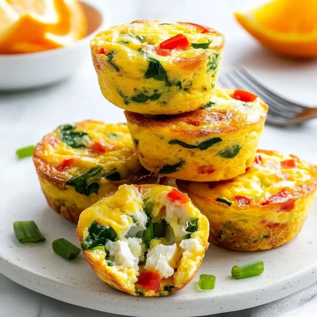 Spinach and Roasted Red Pepper Egg Bites Recipe - Recipe Image