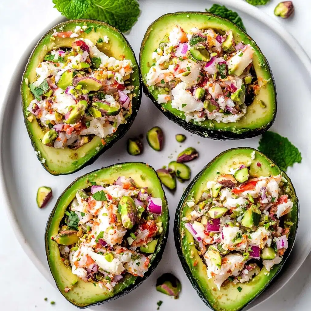 Crab Salad Stuffed Avocados Recipe - Recipe Image