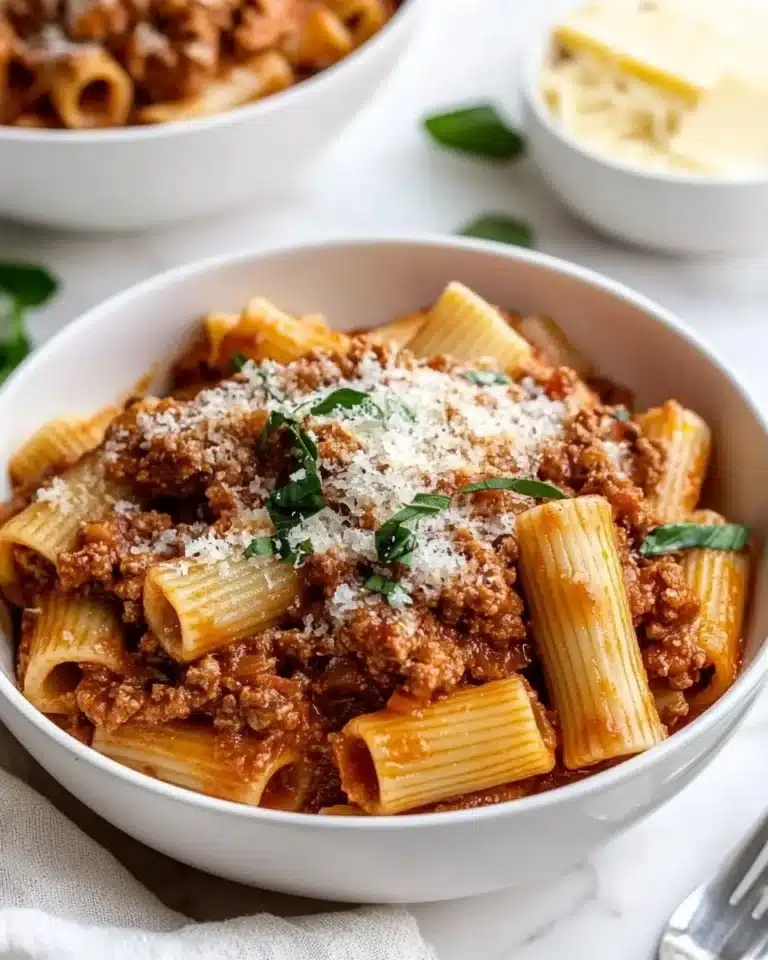 Rigatoni with Spicy Sausage and Creamy Tomato Sauce Recipe