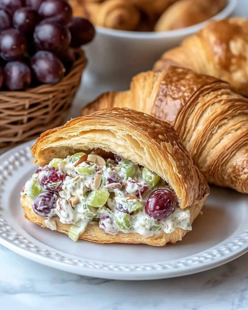 Croissant Chicken Salad Sandwiches Recipe
