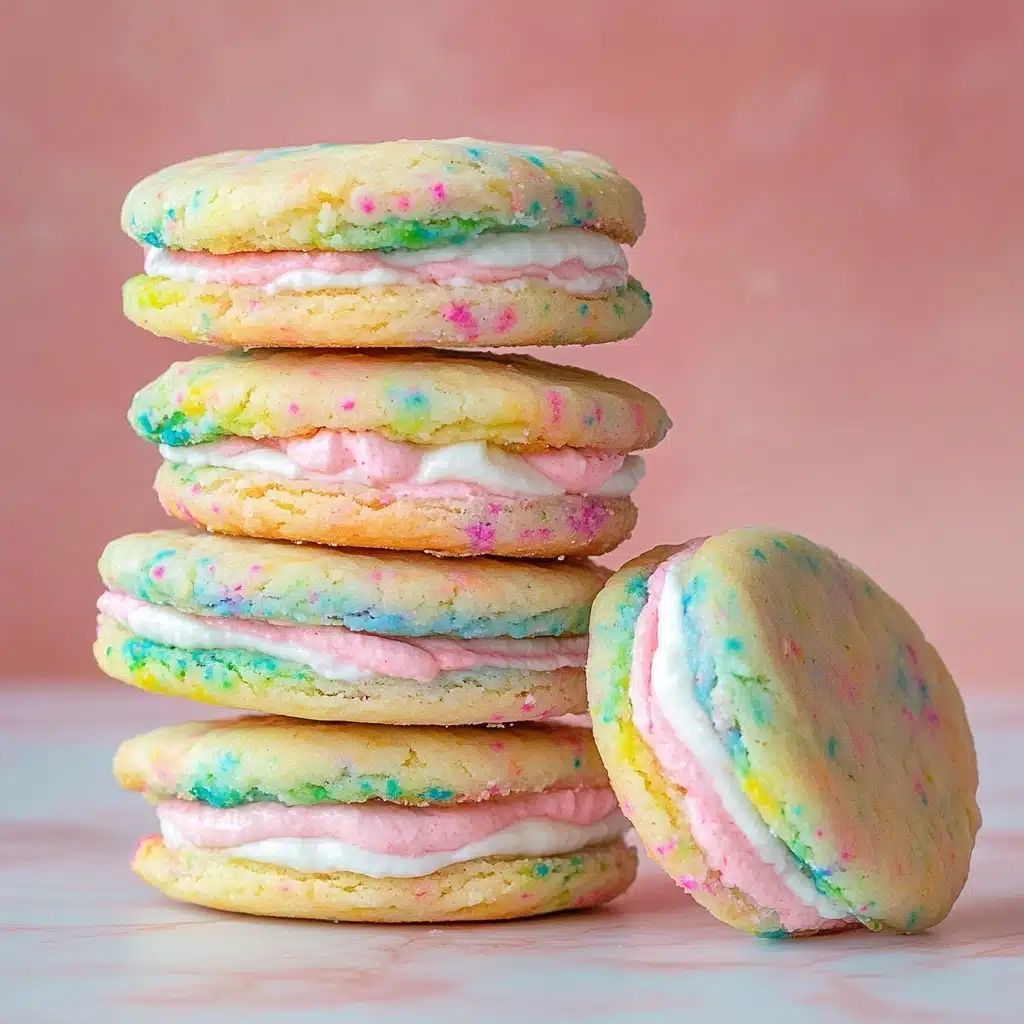 Cotton Candy Cookie Sandwiches Recipe - Recipe Image