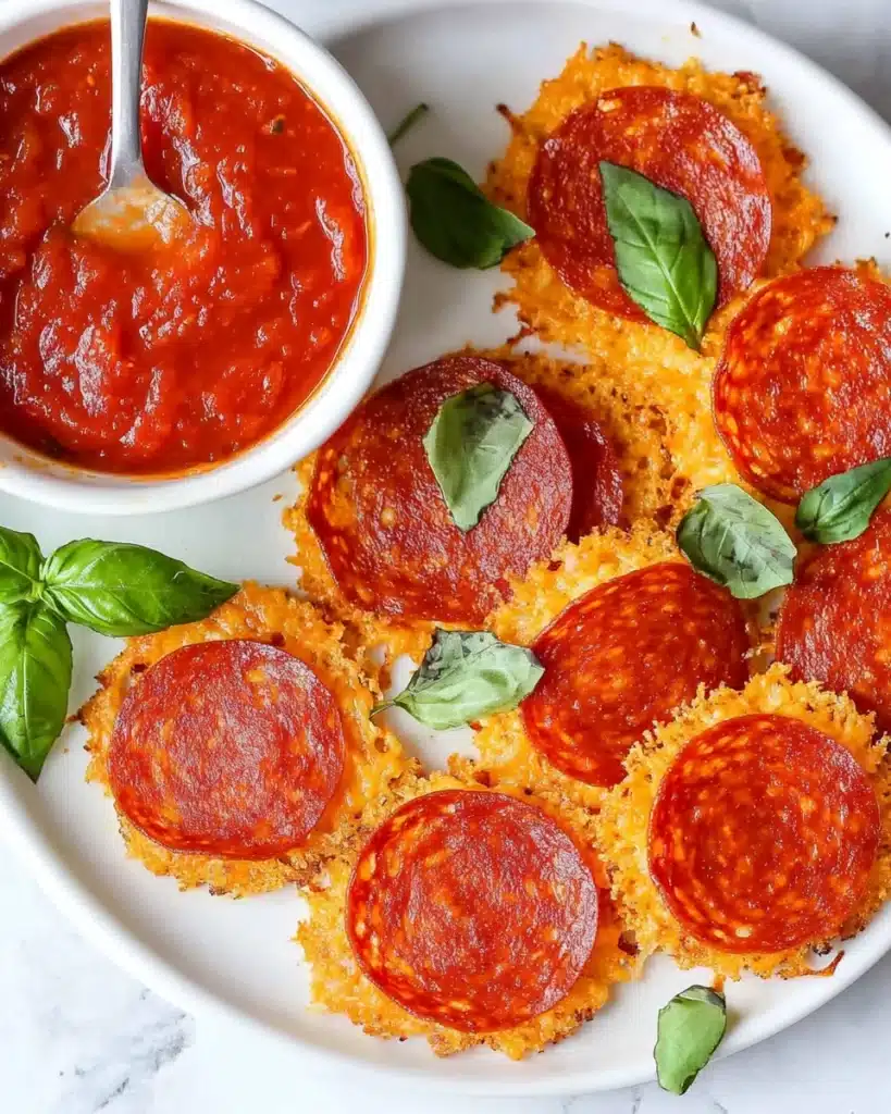 Pepperoni & Cheese Crisps Recipe