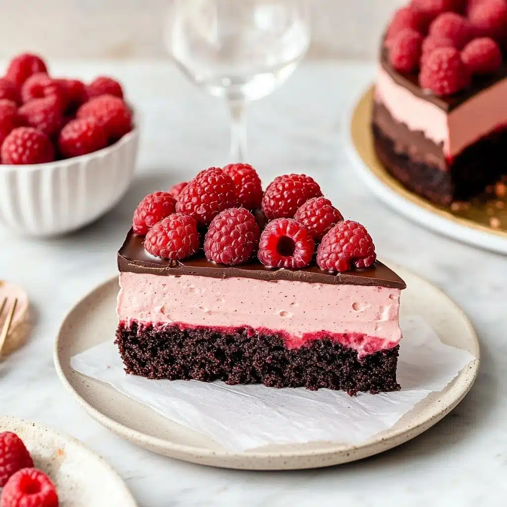 Chocolate Raspberry Mousse Cake Recipe - Recipe Image
