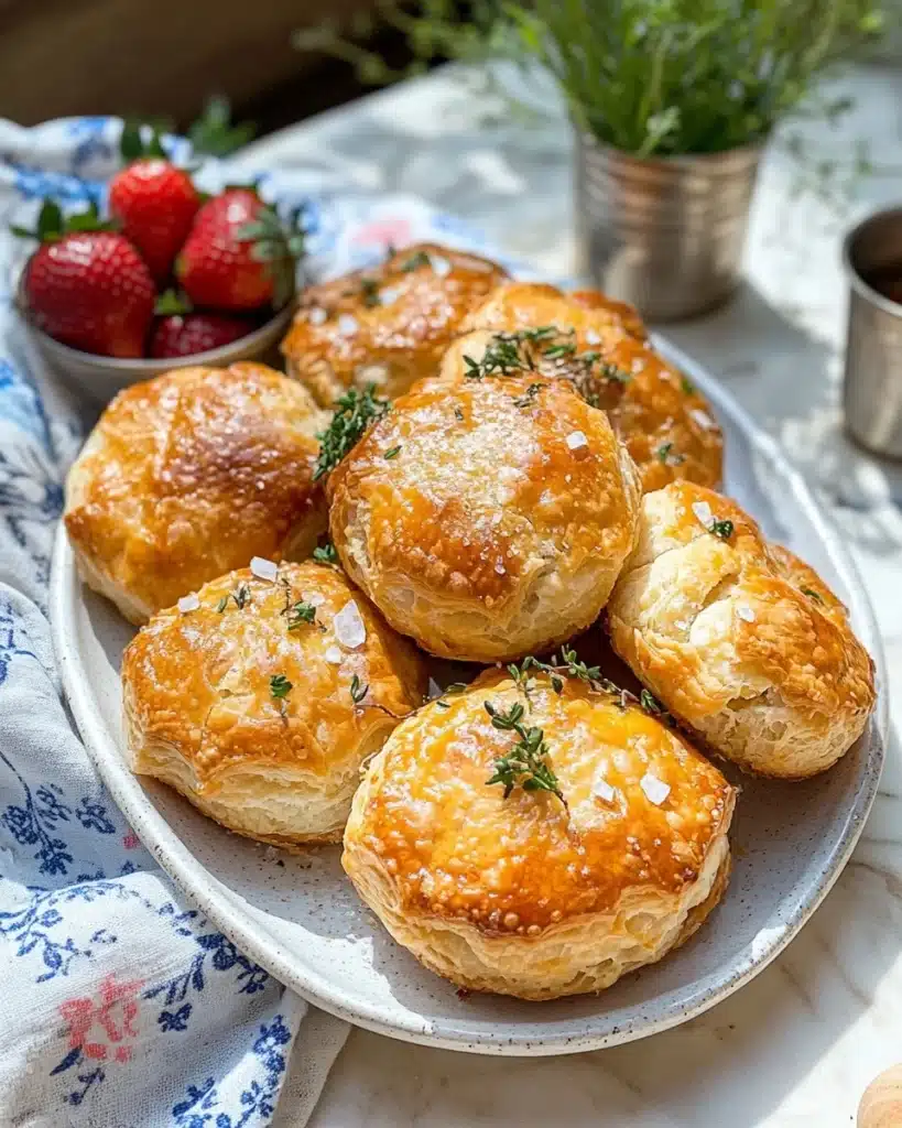 Salted Rosemary Sourdough Focaccia Muffins Recipe