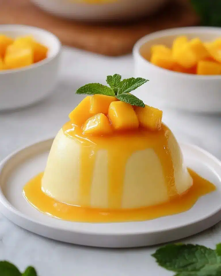 5 Ingredient Mango Panna Cotta (No Gelatin) Recipe
