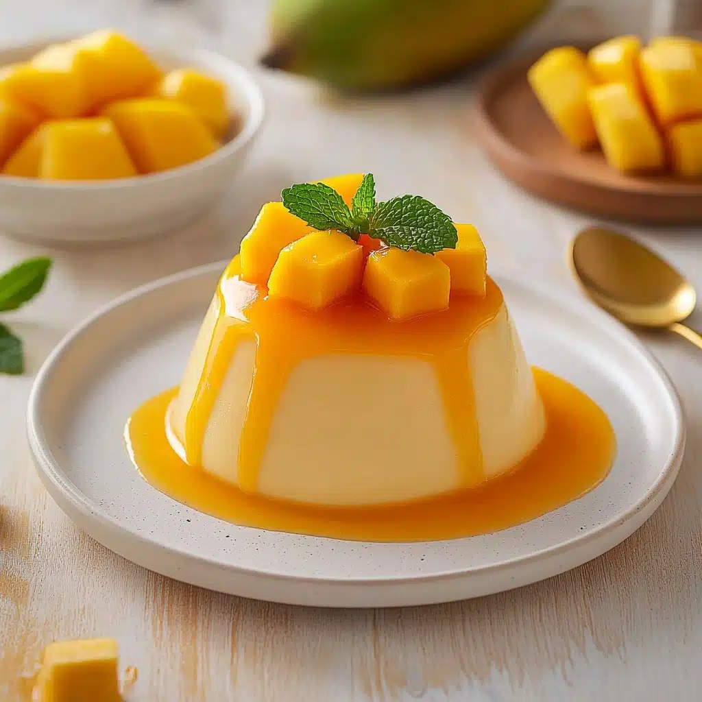 5 Ingredient Mango Panna Cotta (No Gelatin) Recipe - Recipe Image