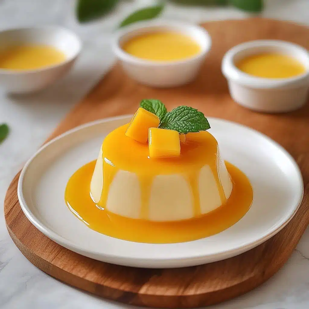 5 Ingredient Mango Panna Cotta (No Gelatin) Recipe - Recipe Image