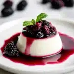 Coconut Lime Panna Cotta with Roasted Berries Recipe