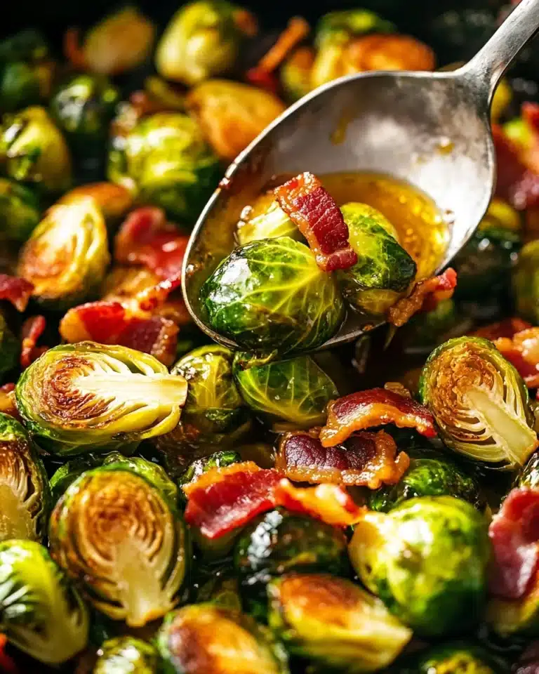 Bacon Brussels Sprouts with Hot Honey Recipe