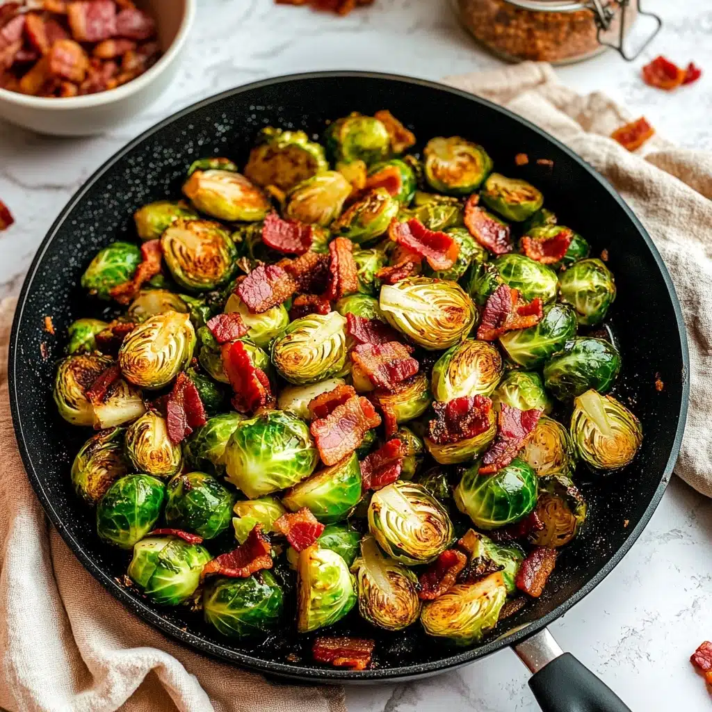 Bacon Brussels Sprouts with Hot Honey Recipe - Recipe Image