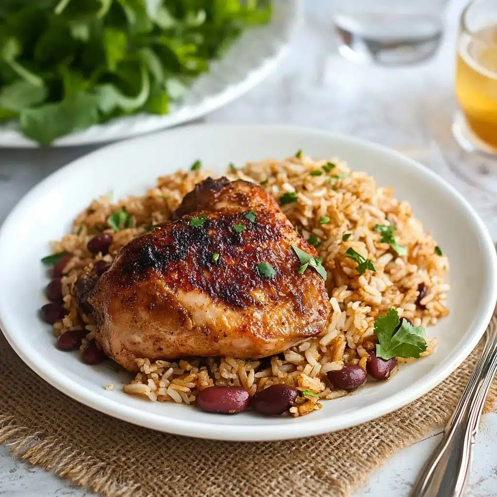One Pot Caribbean Jerk Chicken & Rice Recipe - Recipe Image